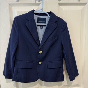 Janie and Jack Dark Blue Kids Blazer with Gold Buttons